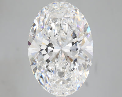 6.28 carat oval lab grown diamond E color VVS2 clarity