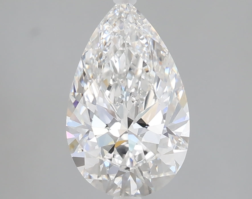 1.59 carat pear lab grown diamond E color VS1 clarity