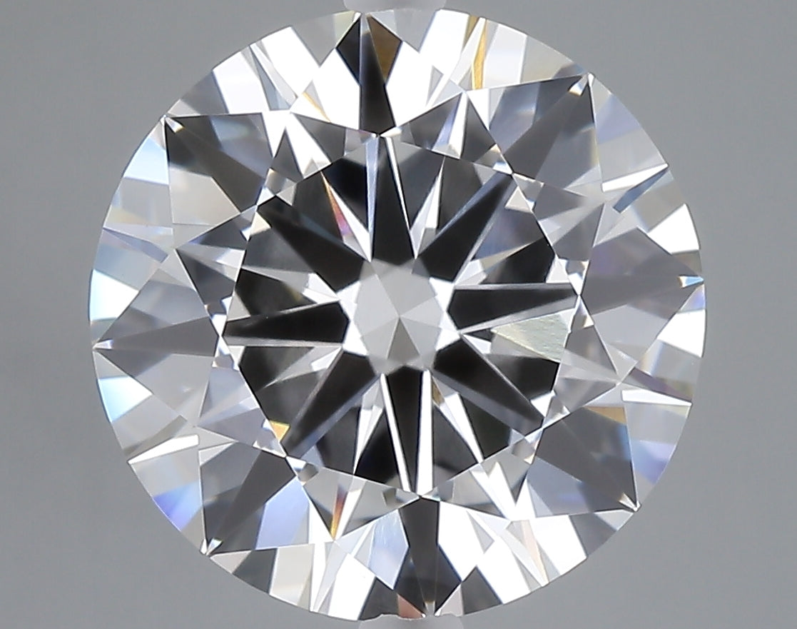 6.88 carat round lab grown diamond E color VVS2 clarity