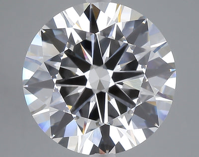 6.88 carat round lab grown diamond E color VVS2 clarity