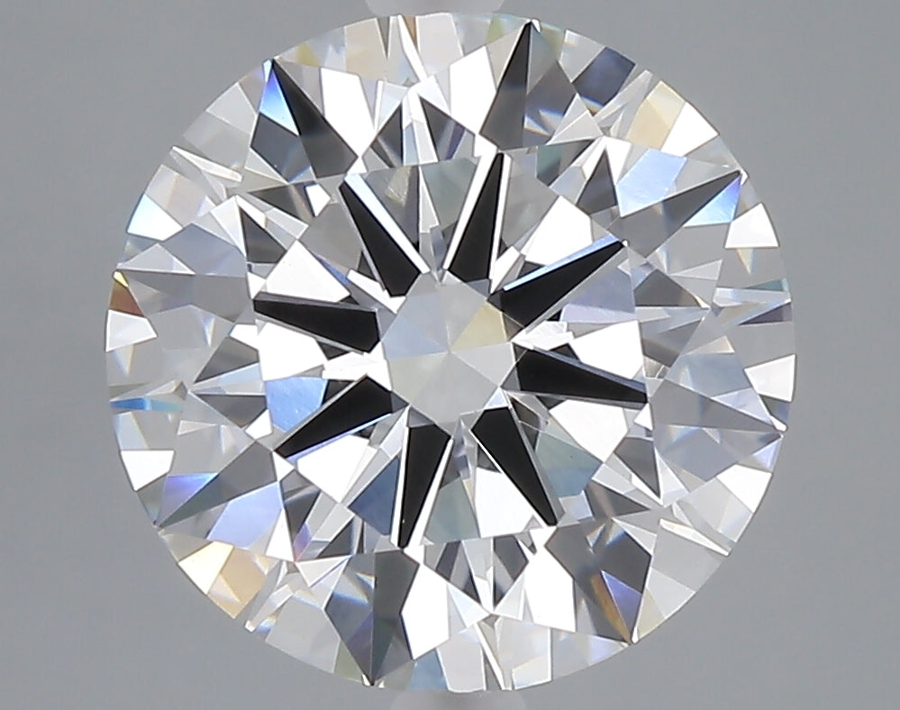 5.02 carat round lab grown diamond E color VVS2 clarity