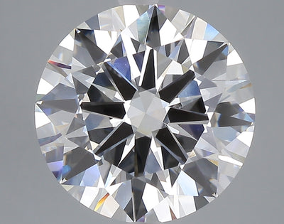 6.53 carat round lab grown diamond E color VVS2 clarity
