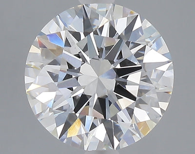 3.03 carat round lab grown diamond E color VS1 clarity