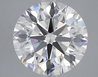 5.02 carat round lab grown diamond E color VS1 clarity