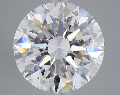 7.02 carat round lab grown diamond F color VVS2 clarity