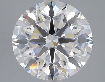 5.01 carat round lab grown diamond E color VVS2 clarity
