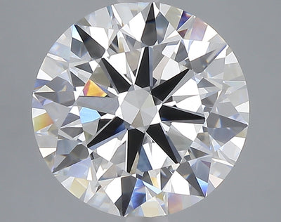 5.03 carat round lab grown diamond F color VVS2 clarity