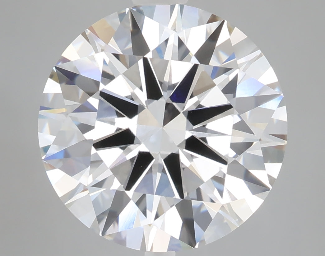 6.54 carat round lab grown diamond E color VVS2 clarity