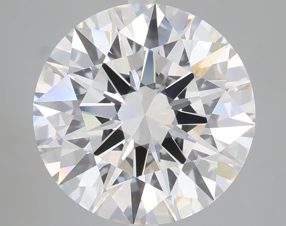 5.06 carat round lab grown diamond E color VS1 clarity