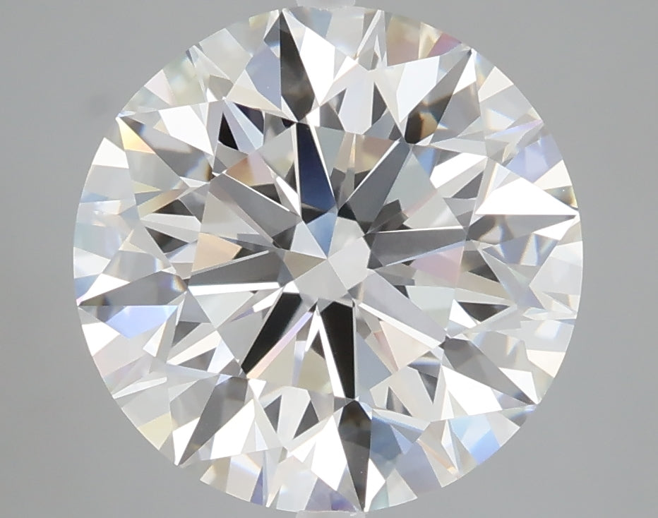 5.01 carat round lab grown diamond F color VVS2 clarity
