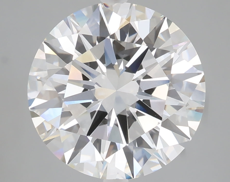 5.01 carat round lab grown diamond E color VVS2 clarity