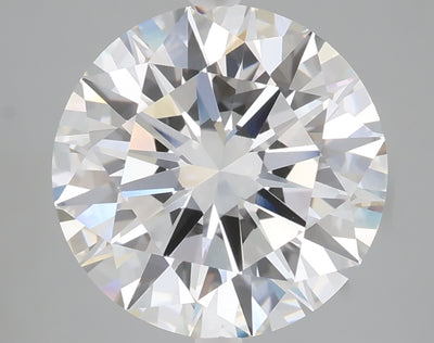 5.01 carat round lab grown diamond E color VVS2 clarity