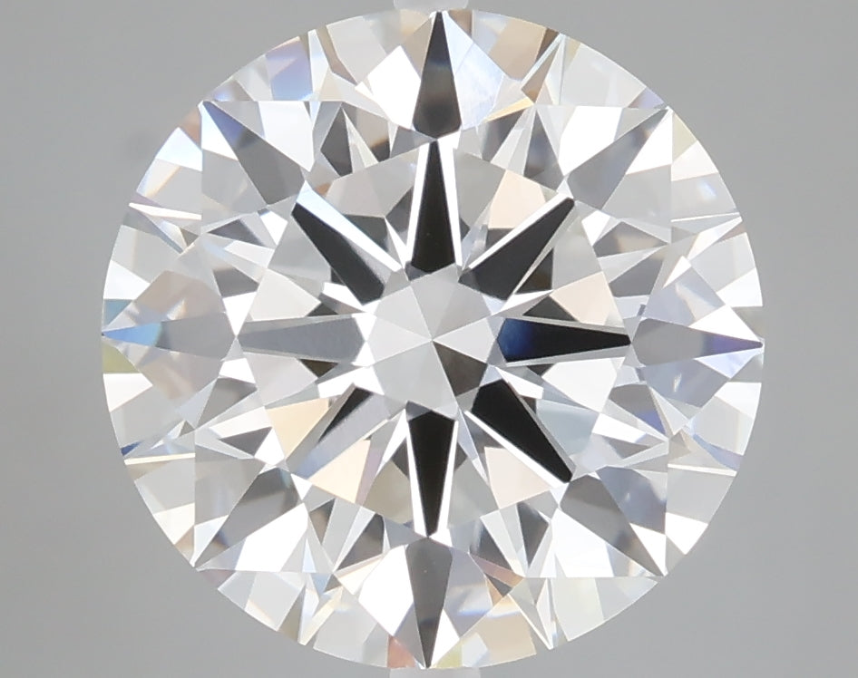 5.02 carat round lab grown diamond E color VVS1 clarity