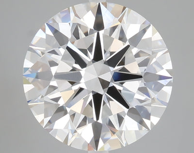 5.02 carat round lab grown diamond E color VVS1 clarity