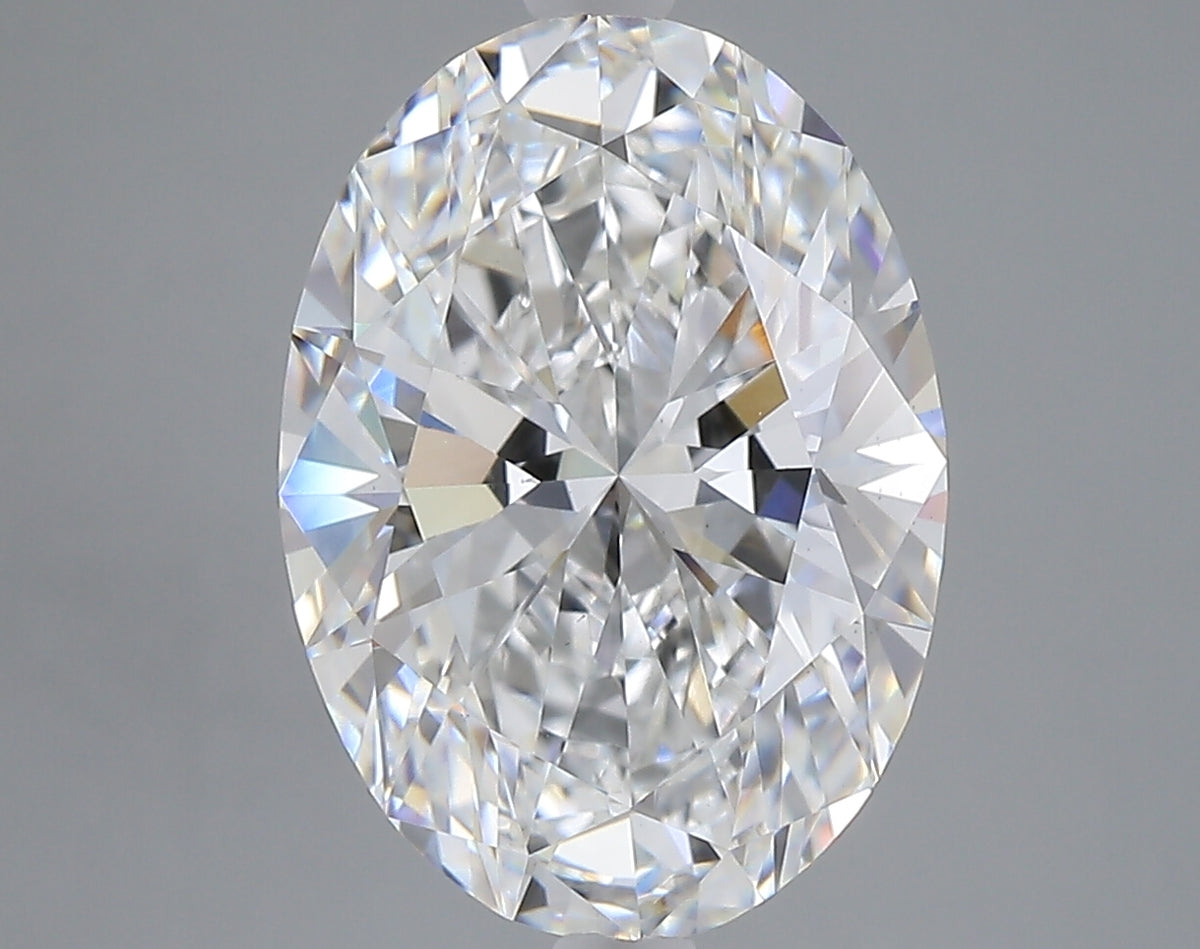 5.08 carat oval lab grown diamond E color VS1 clarity
