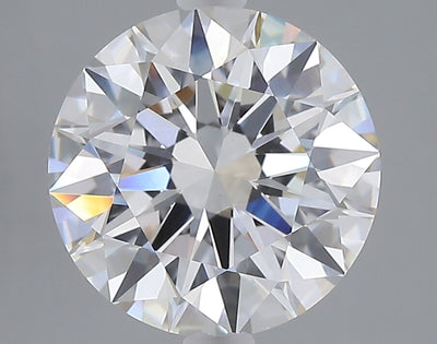 3.56 carat round lab grown diamond E color VVS2 clarity