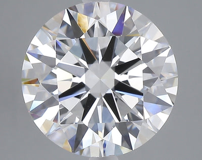5.01 carat round lab grown diamond E color VVS2 clarity