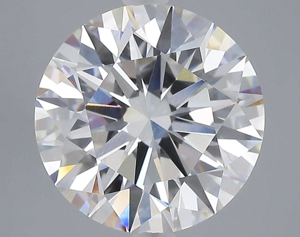 5.06 carat round lab grown diamond F color VS1 clarity