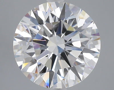 5.06 carat round lab grown diamond F color VS1 clarity