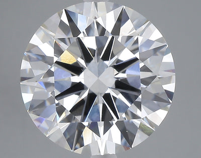 7.05 carat round lab grown diamond F color VVS2 clarity
