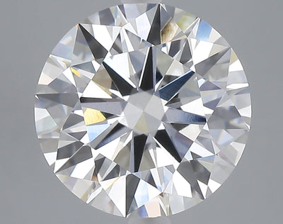 5.05 carat round lab grown diamond F color VVS2 clarity