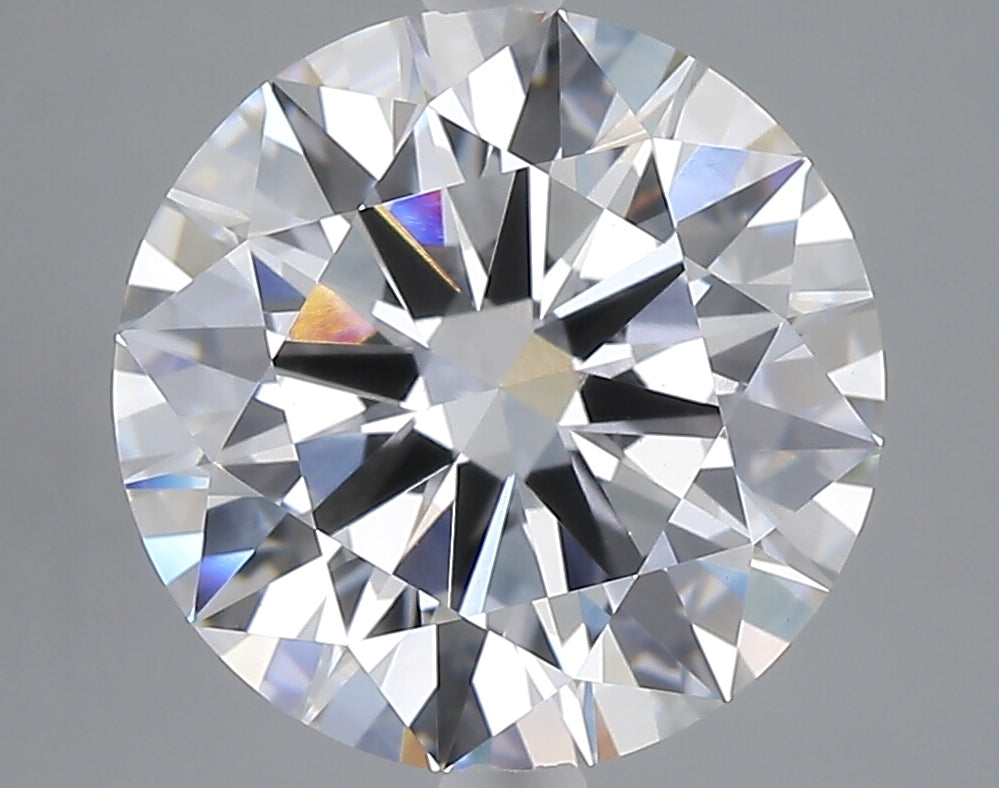 5.03 carat round lab grown diamond F color VVS2 clarity
