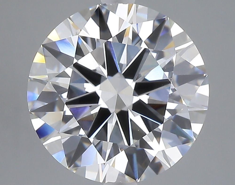 5.01 carat round lab grown diamond F color VVS2 clarity