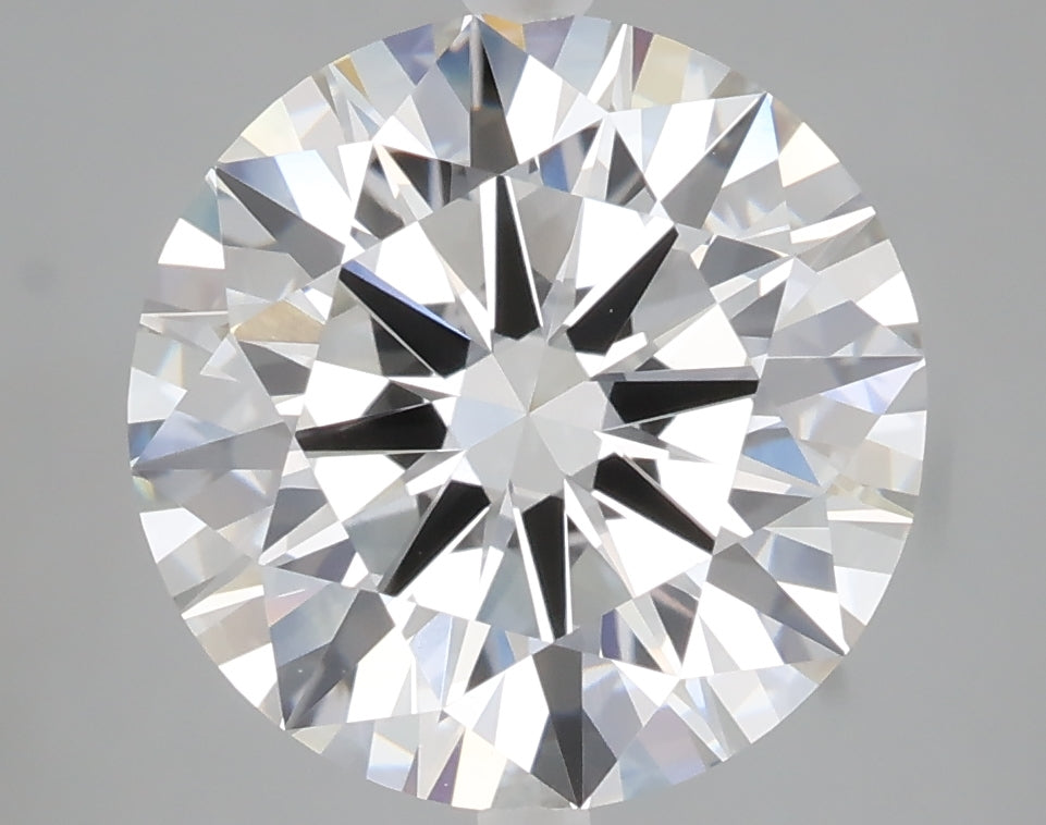 5.02 carat round lab grown diamond G color VVS2 clarity