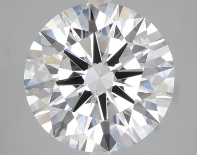 5.02 carat round lab grown diamond G color VVS2 clarity