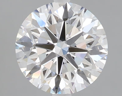 1.50 carat round lab grown diamond D color VVS2 clarity