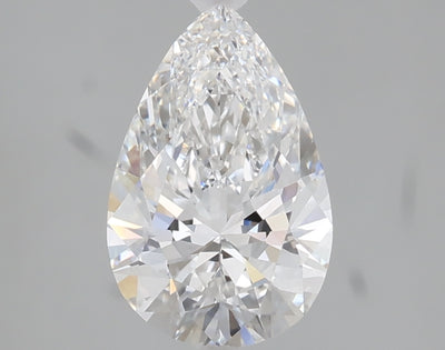 1.59 carat pear lab grown diamond D color VS1 clarity