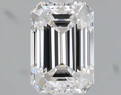 1.08 carat emerald lab grown diamond E color VVS2 clarity