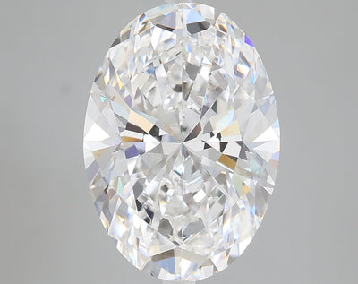 4.07 carat oval lab grown diamond D color VS1 clarity