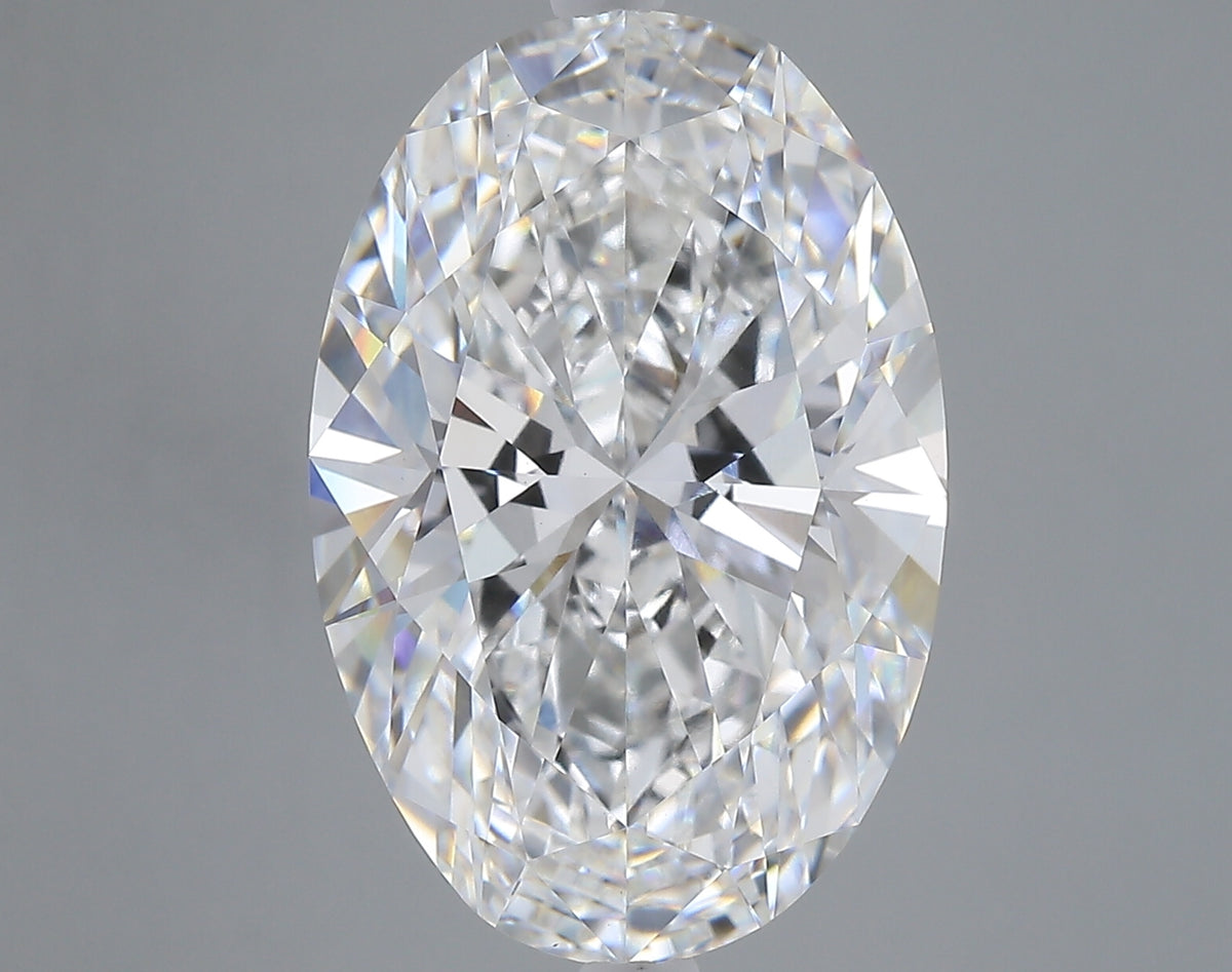 9.05 carat oval lab grown diamond E color VS1 clarity