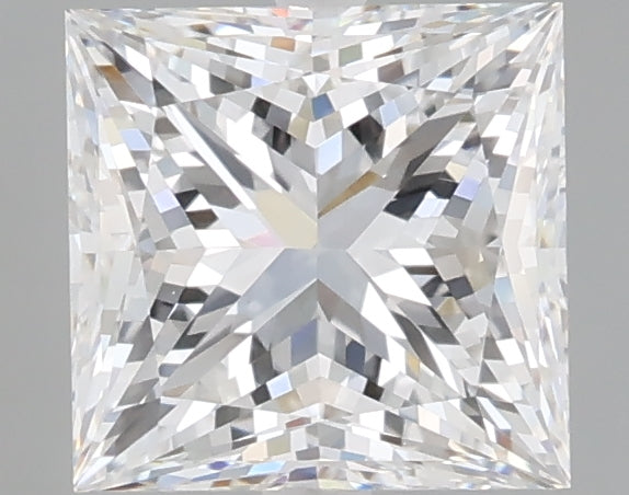 2.01 carat princess lab grown diamond E color VVS2 clarity