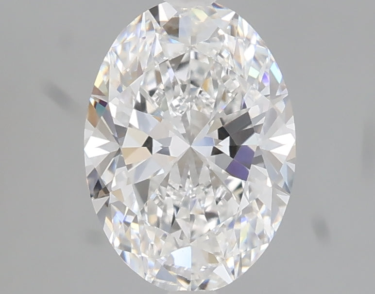 1.54 carat oval lab grown diamond D color VVS2 clarity