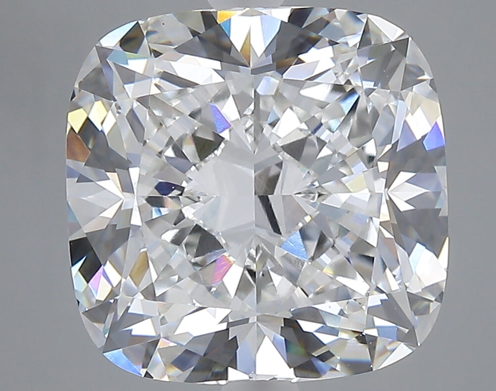 7.09 carat cushion lab grown diamond F color VVS2 clarity