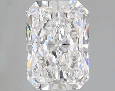 2.08 carat radiant lab grown diamond D color VVS2 clarity