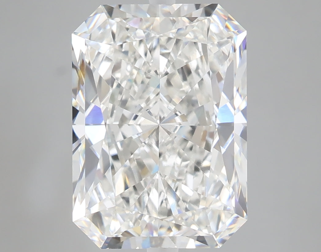 5.06 carat radiant lab grown diamond F color VVS2 clarity