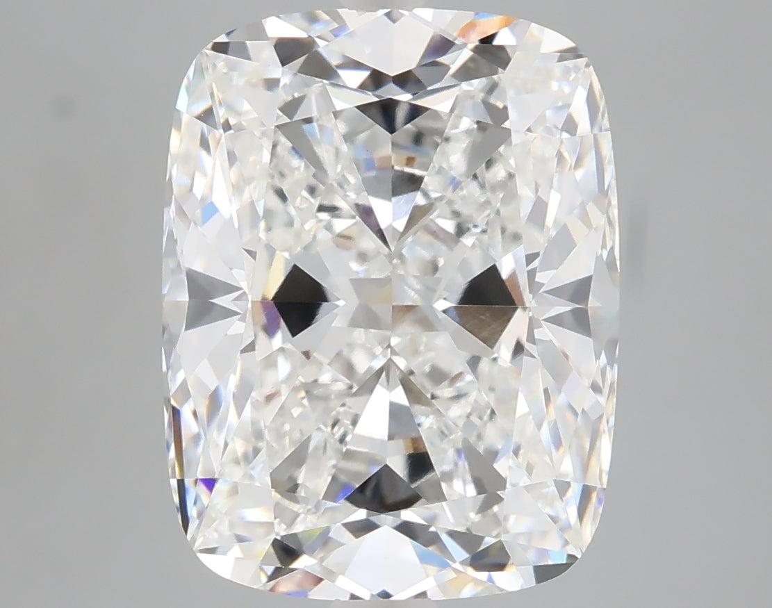 6.28 carat cushion lab grown diamond F color VVS2 clarity