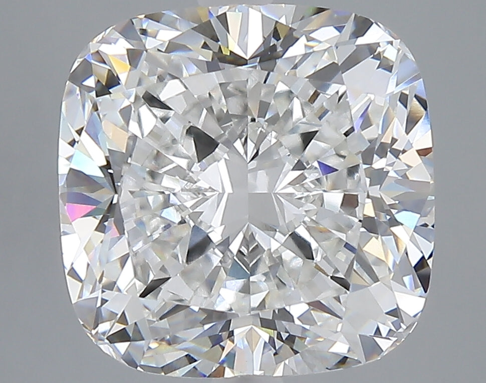 7.09 carat cushion lab grown diamond F color VVS2 clarity