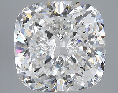 7.09 carat cushion lab grown diamond F color VVS2 clarity