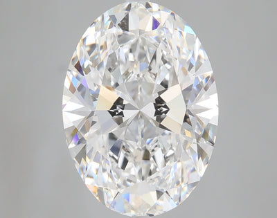 5.10 carat oval lab grown diamond E color VVS2 clarity