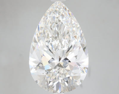 7.08 carat pear lab grown diamond F color VVS2 clarity