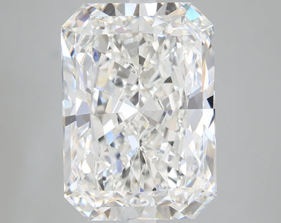 5.10 carat radiant lab grown diamond F color VVS2 clarity