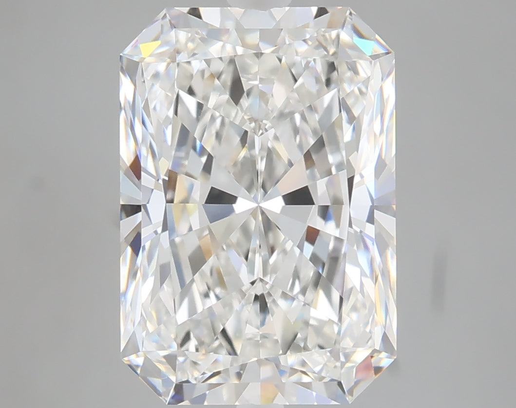 5.08 carat radiant lab grown diamond F color VVS2 clarity