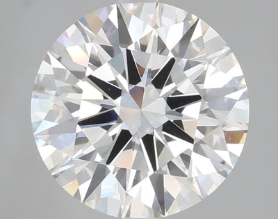 3.10 carat round lab grown diamond F color VVS2 clarity
