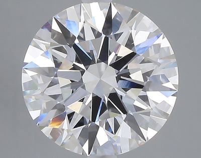 5.01 carat round lab grown diamond E color VVS2 clarity