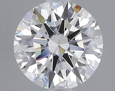 1.58 carat round lab grown diamond D color VVS2 clarity