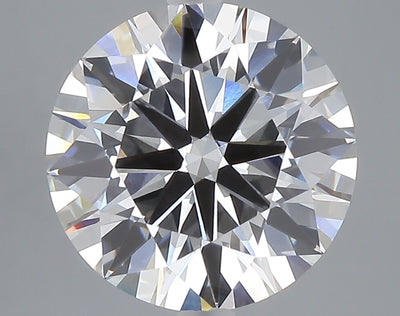 5.02 carat round lab grown diamond E color VS1 clarity